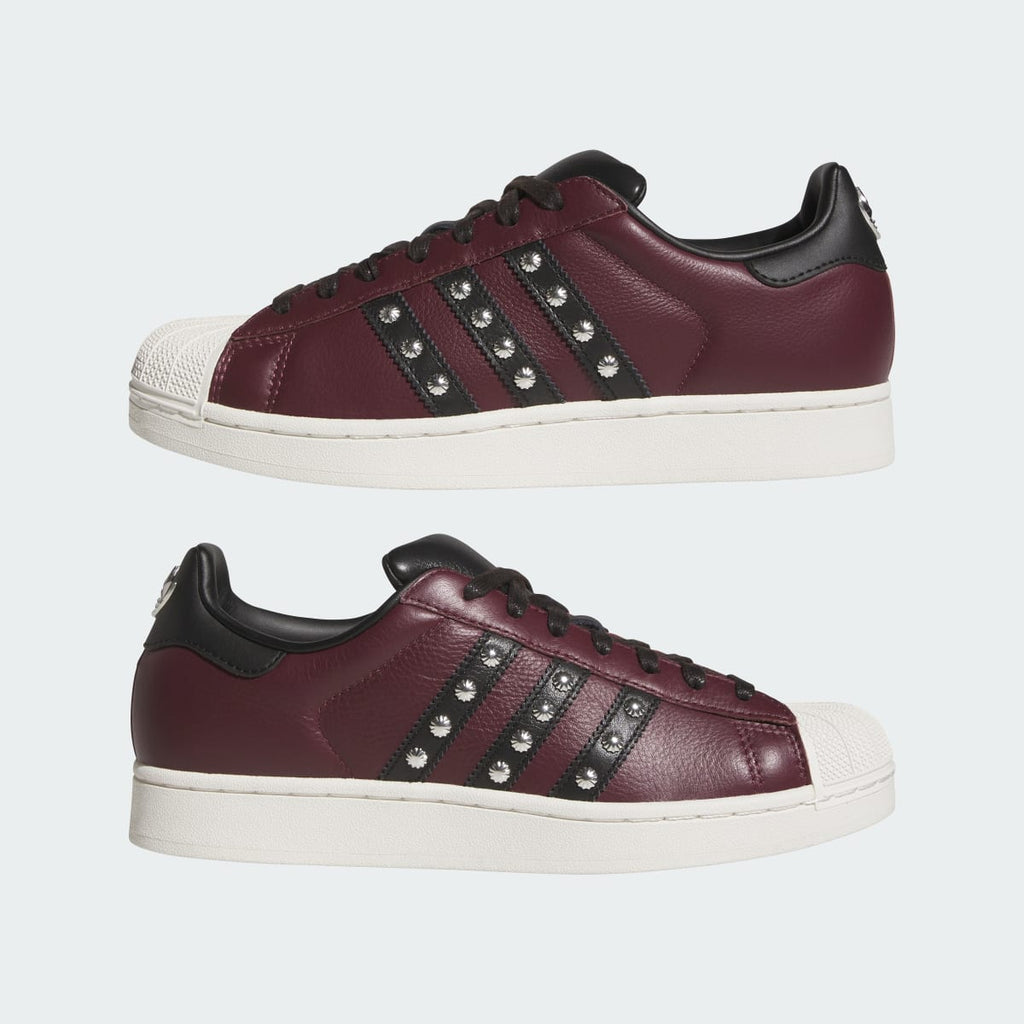 Adidas Men's SUPERSTAR II shoes - Maroon / Core Black / Off White - Image 7