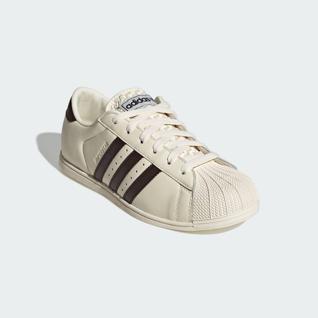 Adidas Women's SUPERSTAR LO PRO SHOES - Cream White / Aurora Coffee / Gold Metallic - Image 4