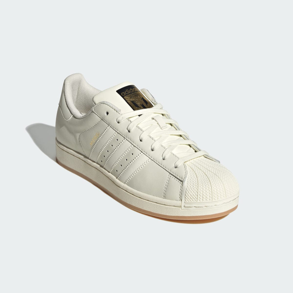 Adidas Men's SUPERSTAR MESSI shoes - Ivory / Ivory / Gold Metallic - Image 5