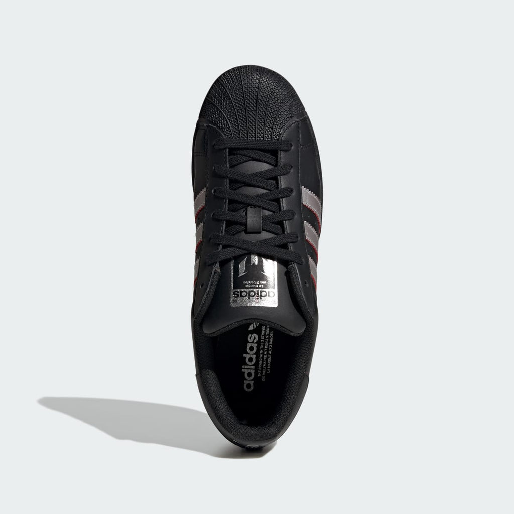 Adidas Men's SUPERSTAR MESSI shoes - Core Black / Silver Metallic / Pure Ruby - Image 3