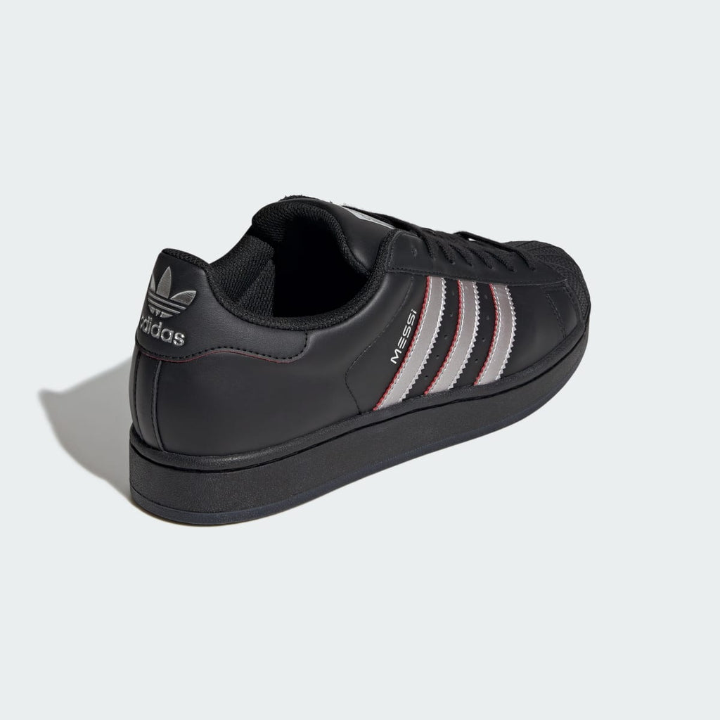 Adidas Men's SUPERSTAR MESSI shoes - Core Black / Silver Metallic / Pure Ruby - Image 6