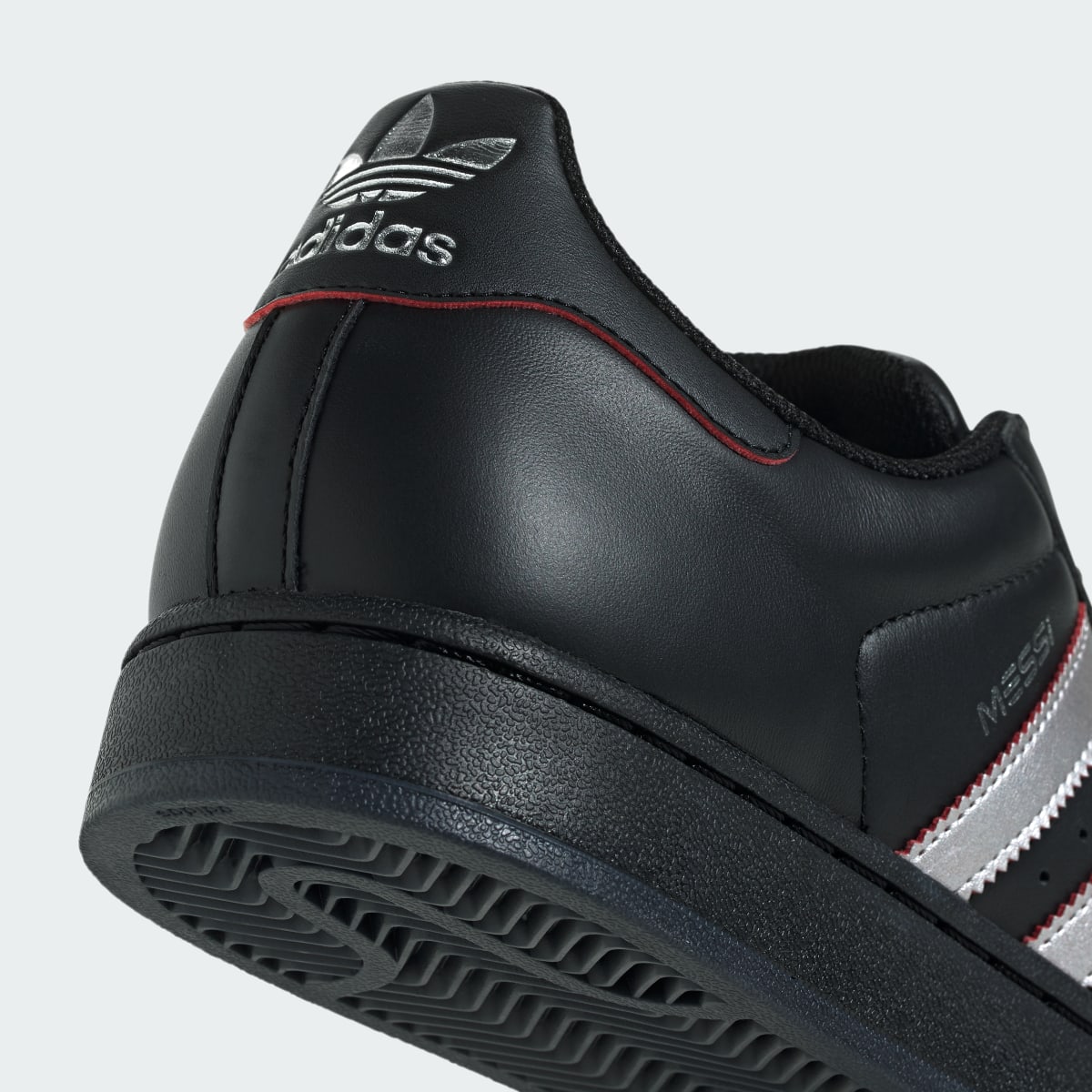Adidas Men's SUPERSTAR MESSI shoes - Core Black / Silver Metallic / Pure Ruby - Image 10