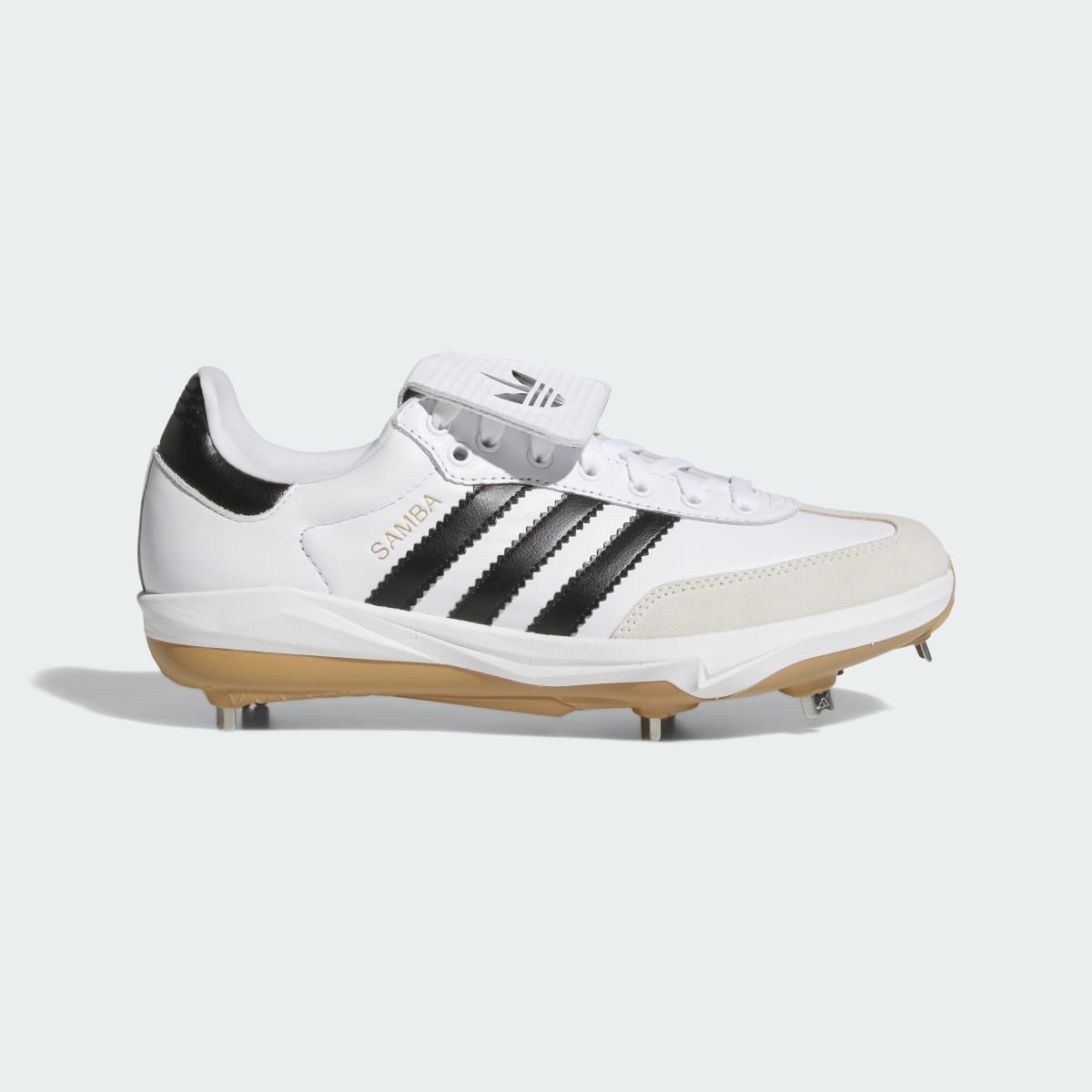 Adidas Men's Samba Baseball Cleat - Cloud White / Core Black / Gum - Image 1