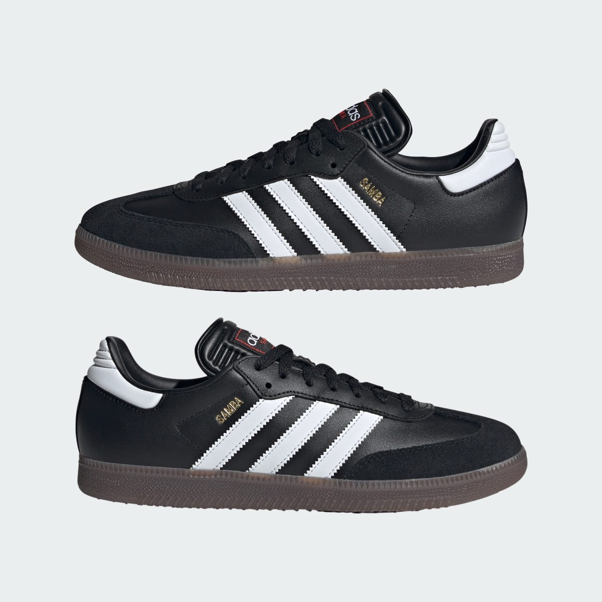 Adidas Men's Samba Indoor Soccer Shoes - Core Black / Cloud White / Vivid Red - Image 8