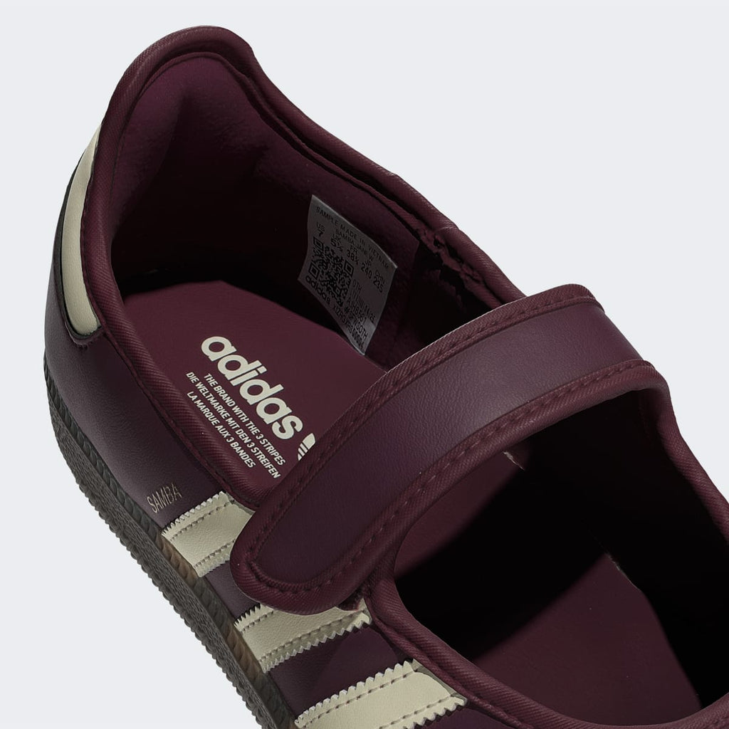 Adidas Women's Samba Jane Shoes - Maroon / Cream White / Gold Metallic - Image 9