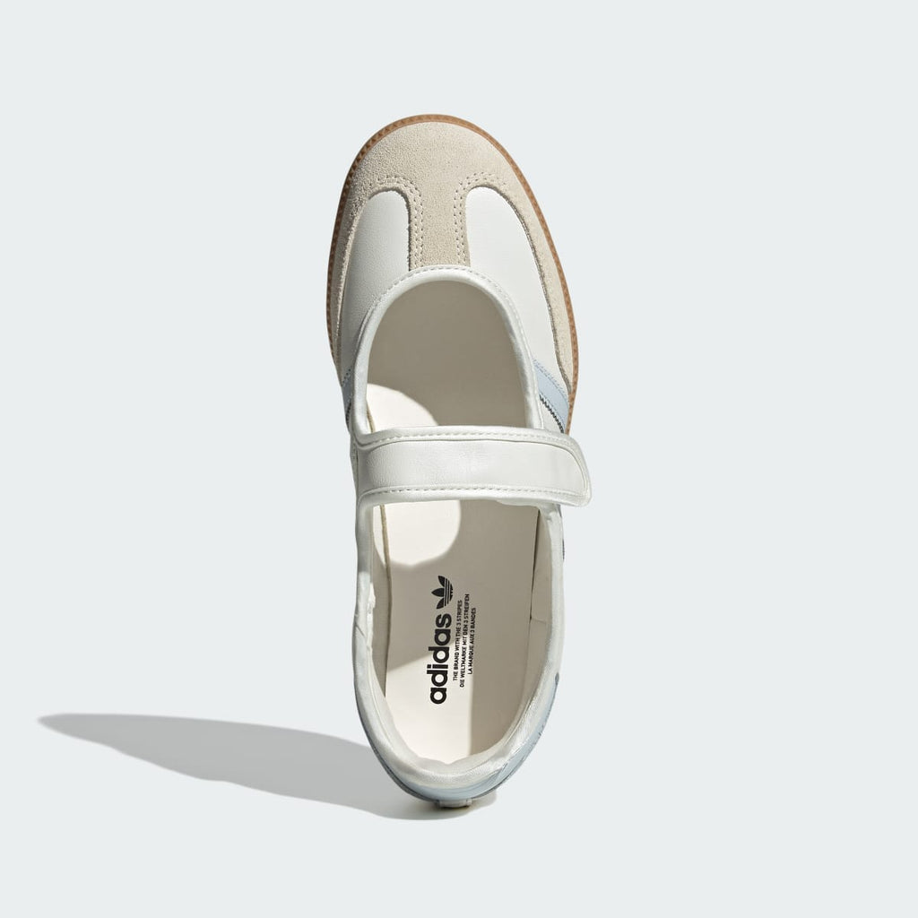 Adidas Women's Samba Jane Shoes - Cloud White / Gum / Halo Blue - Image 2