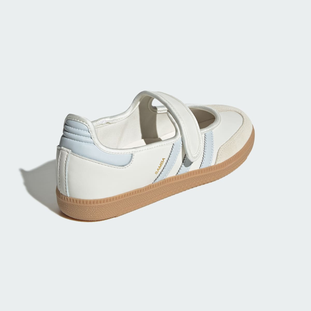 Adidas Women's Samba Jane Shoes - Cloud White / Gum / Halo Blue - Image 5