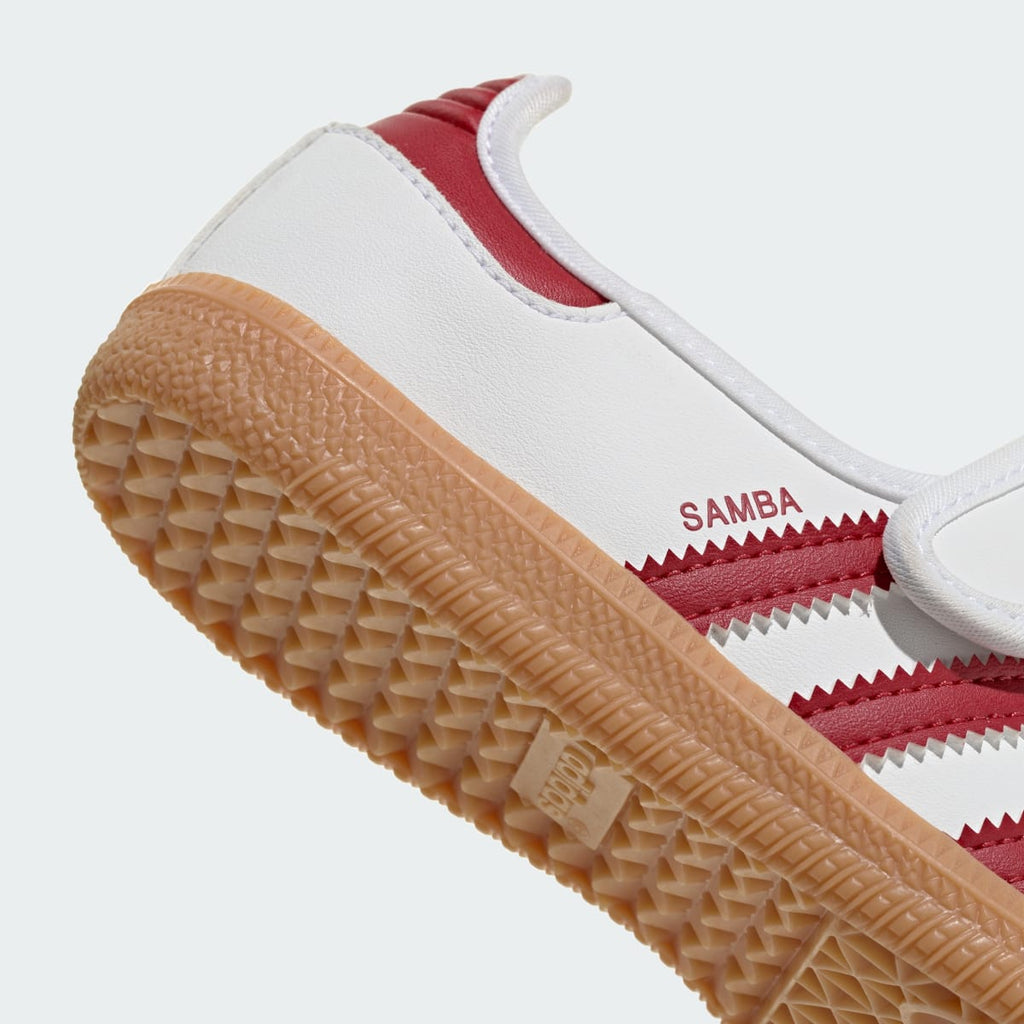 Adidas Kids' Samba Jane Shoes - Cloud White / Team Victory Red / Gum - Image 8
