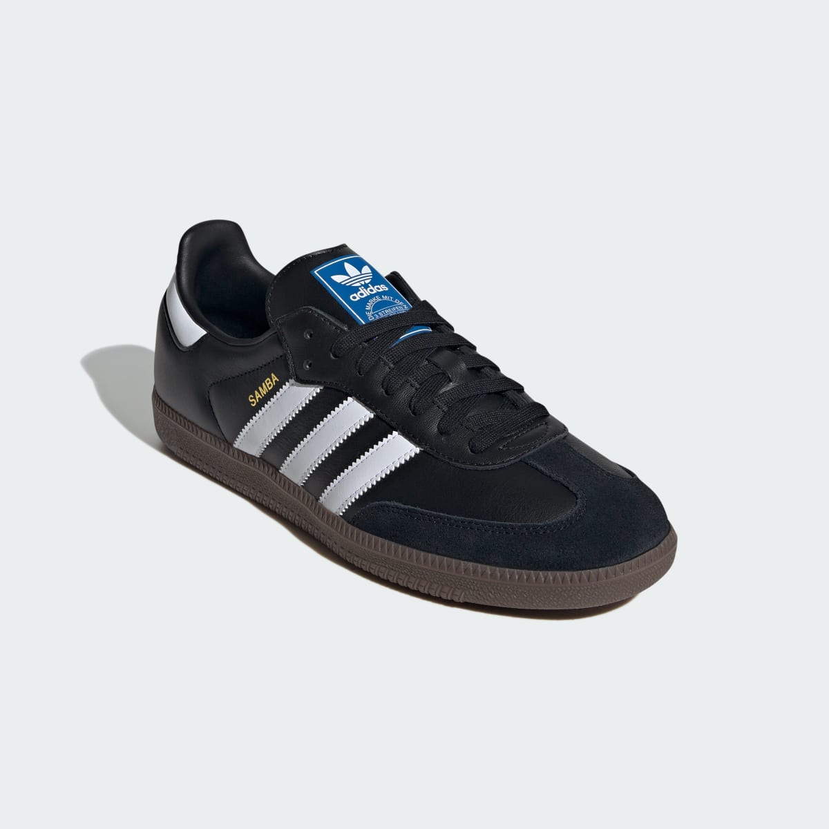 Adidas Men's Samba OG Shoes - Core Black / Cloud White / Gum - Image 4