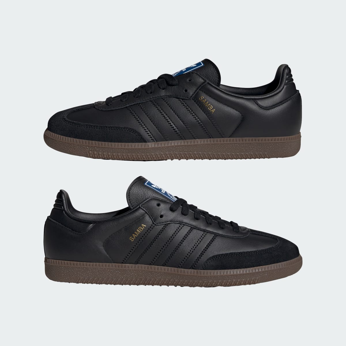 Adidas Men's Samba OG Shoes - Core Black / Core Black / Gum - Image 7