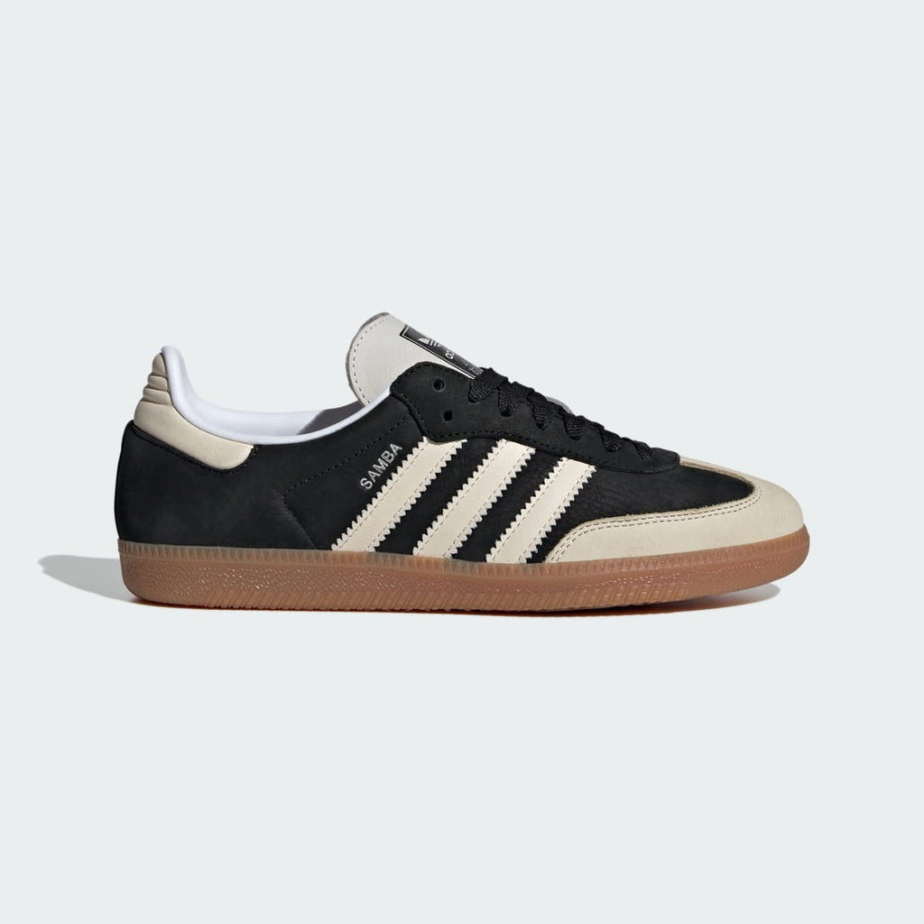 Adidas Women's Samba OG Shoes - Core Black / Wonder White / Silver Metallic - Image 1
