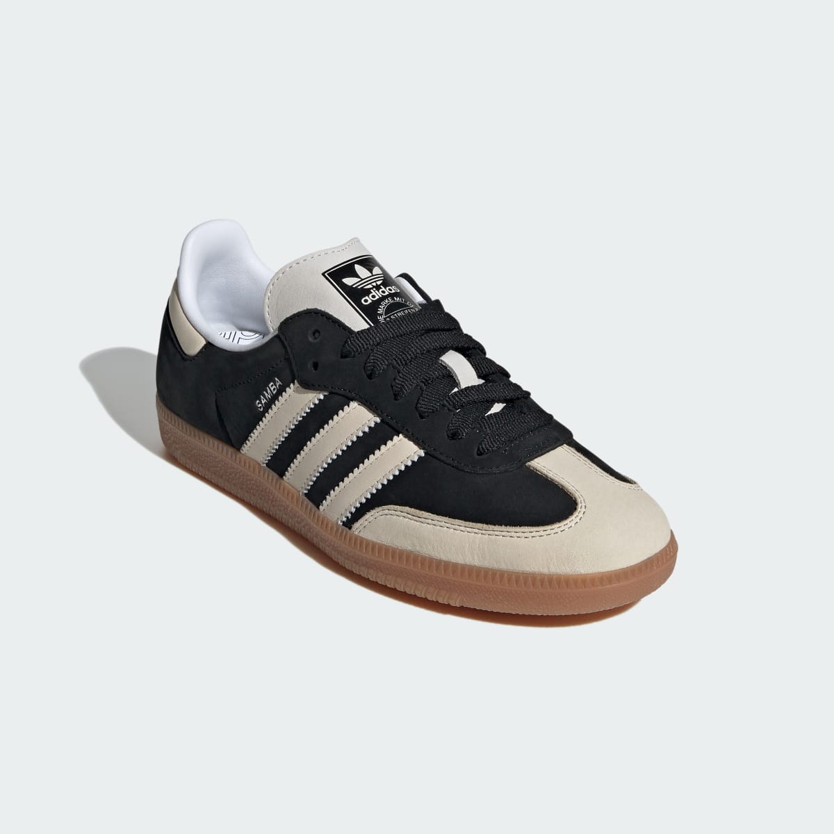 Adidas Women's Samba OG Shoes - Core Black / Wonder White / Silver Metallic - Image 5