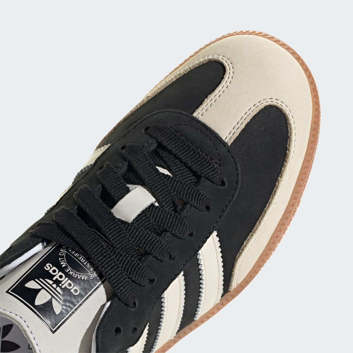 Adidas Women's Samba OG Shoes - Core Black / Wonder White / Silver Metallic - Image 9
