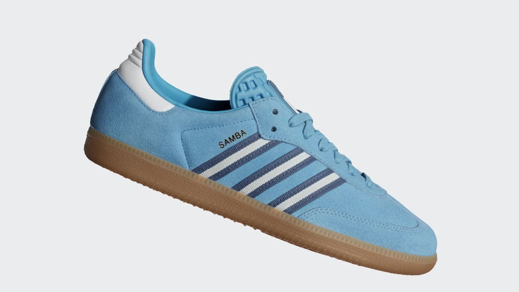 Adidas Women's Samba OG Shoes - Light Blue / Crew Blue / Cloud White - Image 2