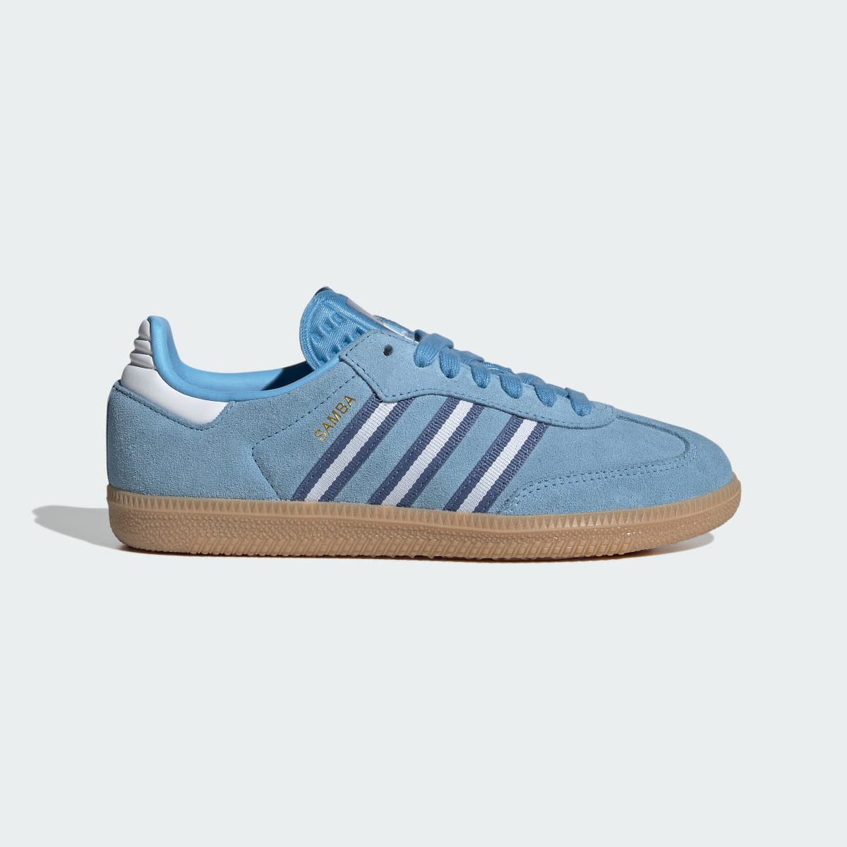 Adidas Kids' Samba OG Shoes - Light Blue / Cloud White / Gum - Image 1