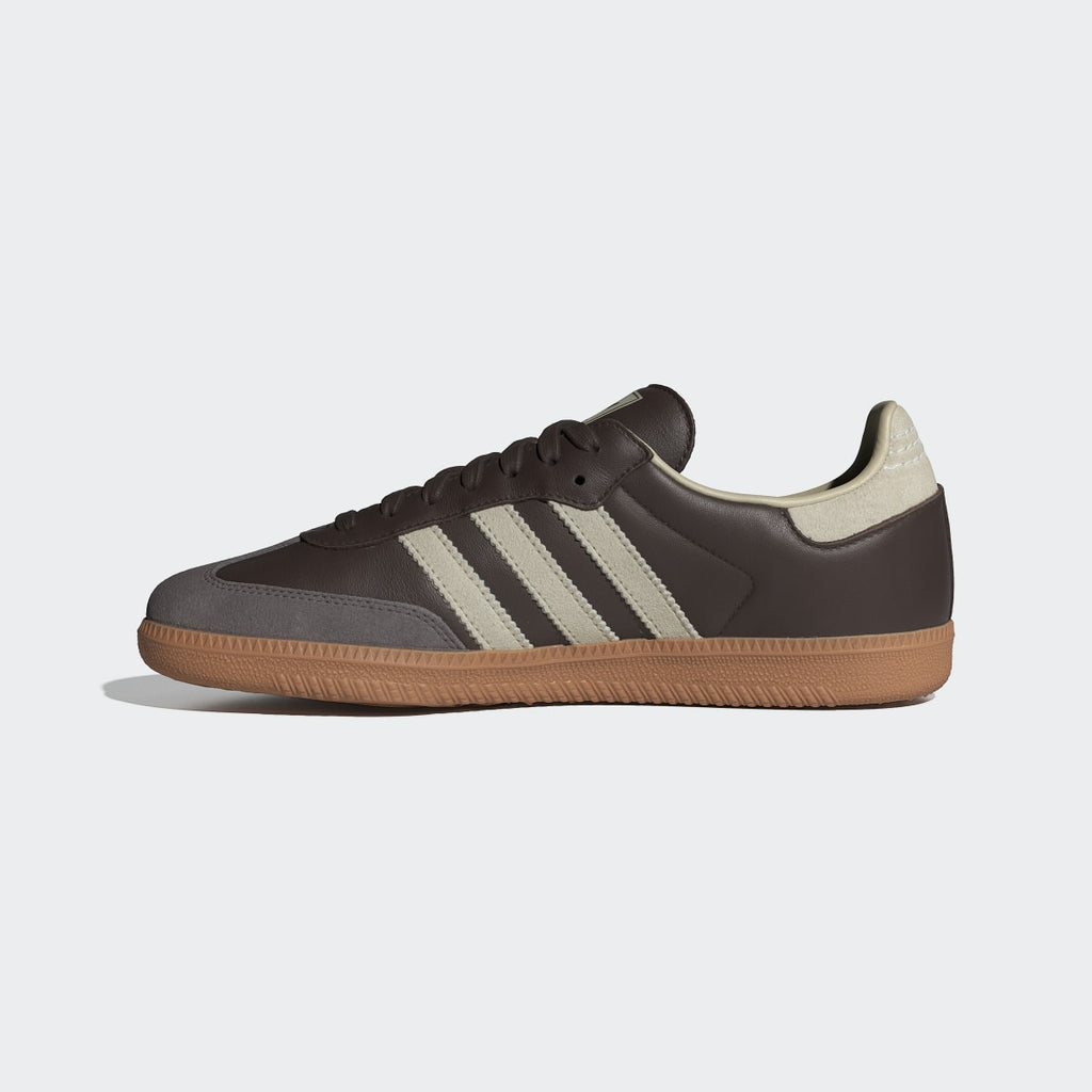Adidas Men's Samba OG Shoes - Brown / Putty Grey / Gold Metallic - Image 10