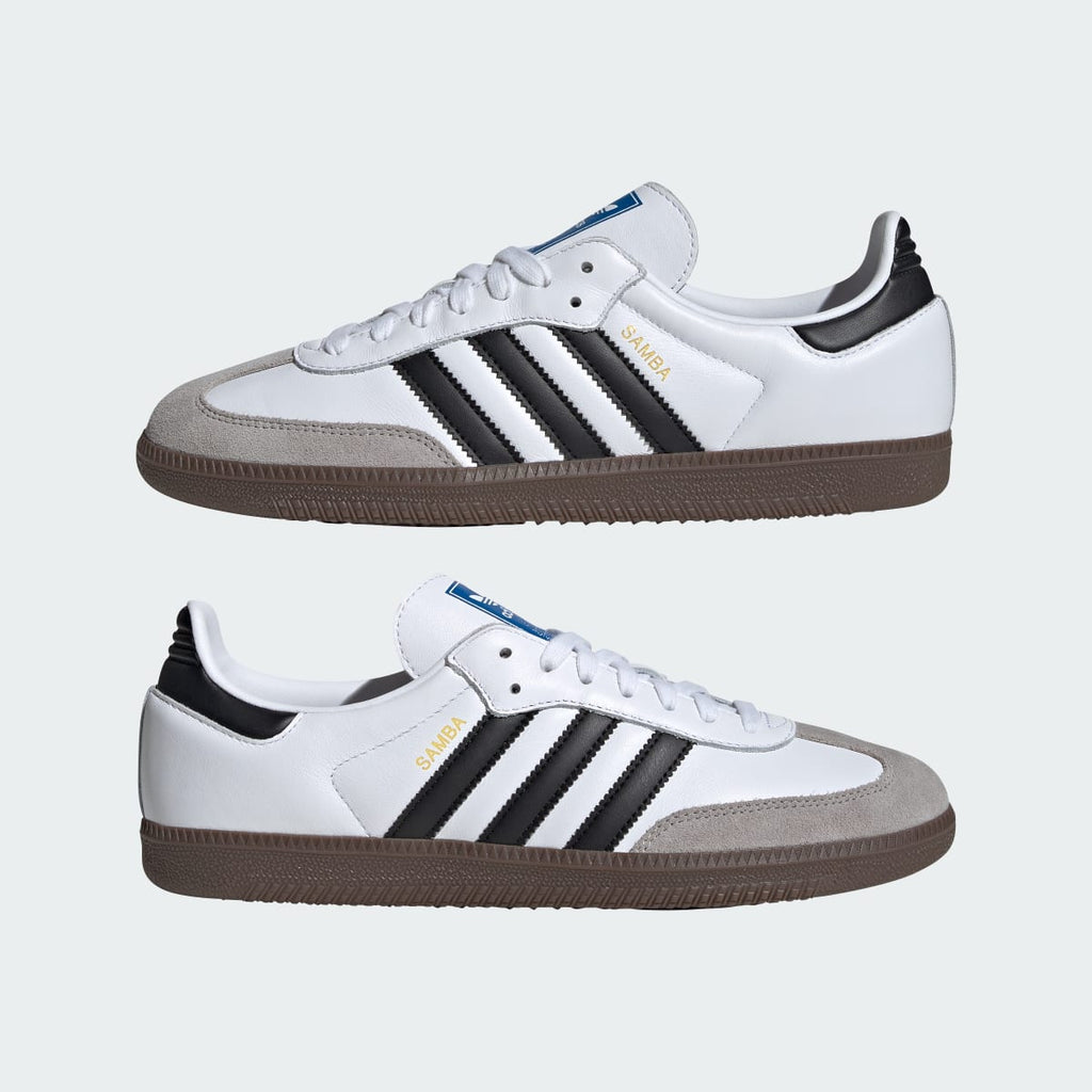 Adidas Men's Samba OG Shoes - Cloud White / Core Black / gum - Image 8