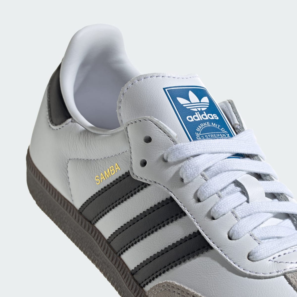 Adidas Women's Samba OG Shoes - Cloud White / Core Black / Gum - Image 9