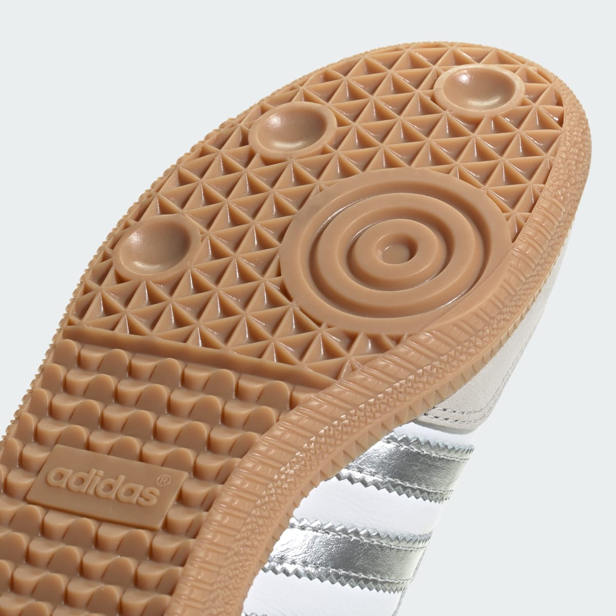 Adidas Women's Samba OG Shoes - Cloud White / Silver Metallic / Grey One - Image 10