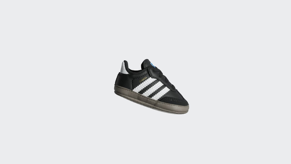 Adidas Kids' Samba Shoes Kids - Core Black / Cloud White / Blue Bird - Image 2