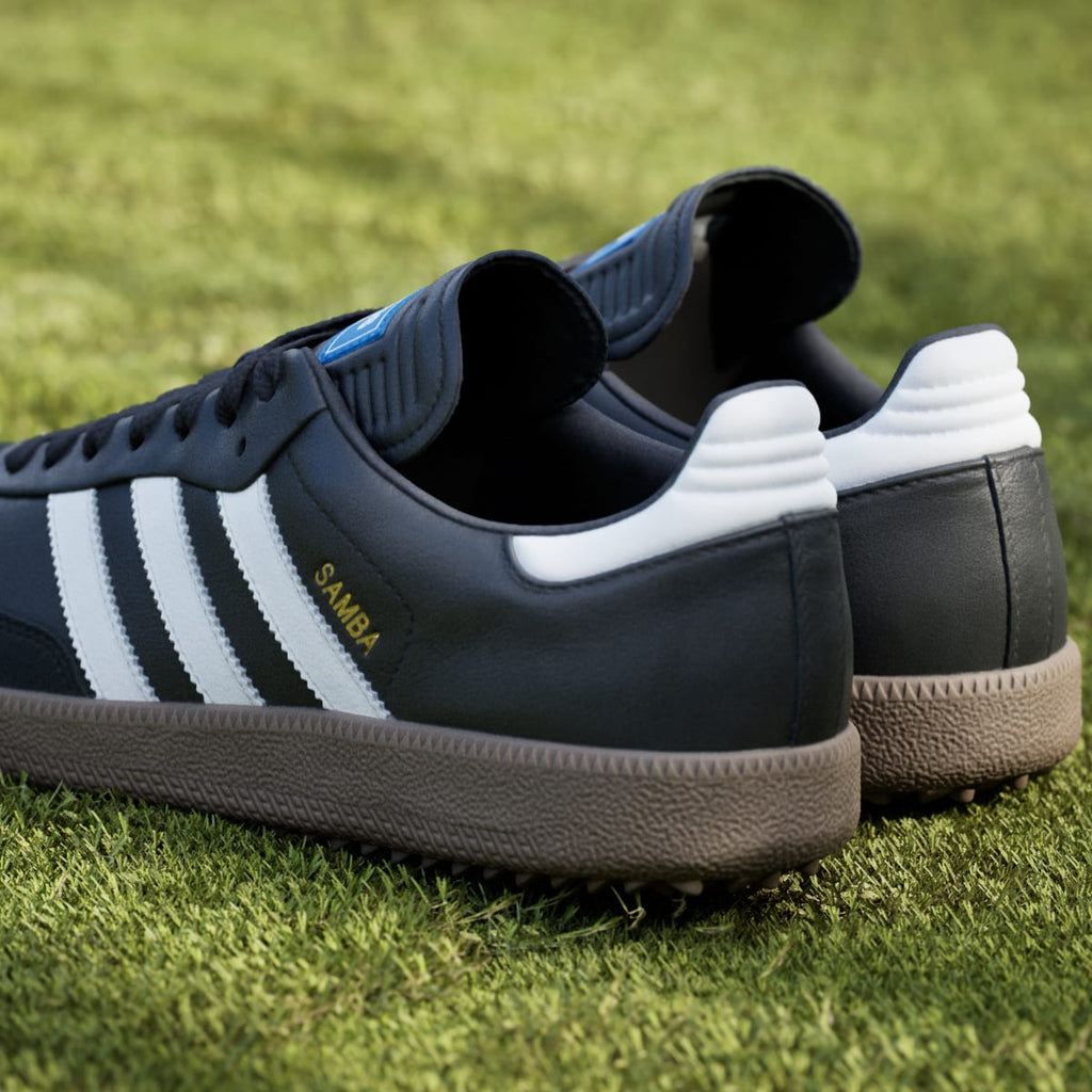 Adidas Men's Samba Spikeless Golf Shoes - Core Black / Cloud White / Gum - Image 10