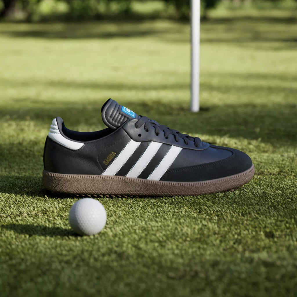 Adidas Men's Samba Spikeless Golf Shoes - Core Black / Cloud White / Gum - Image 3