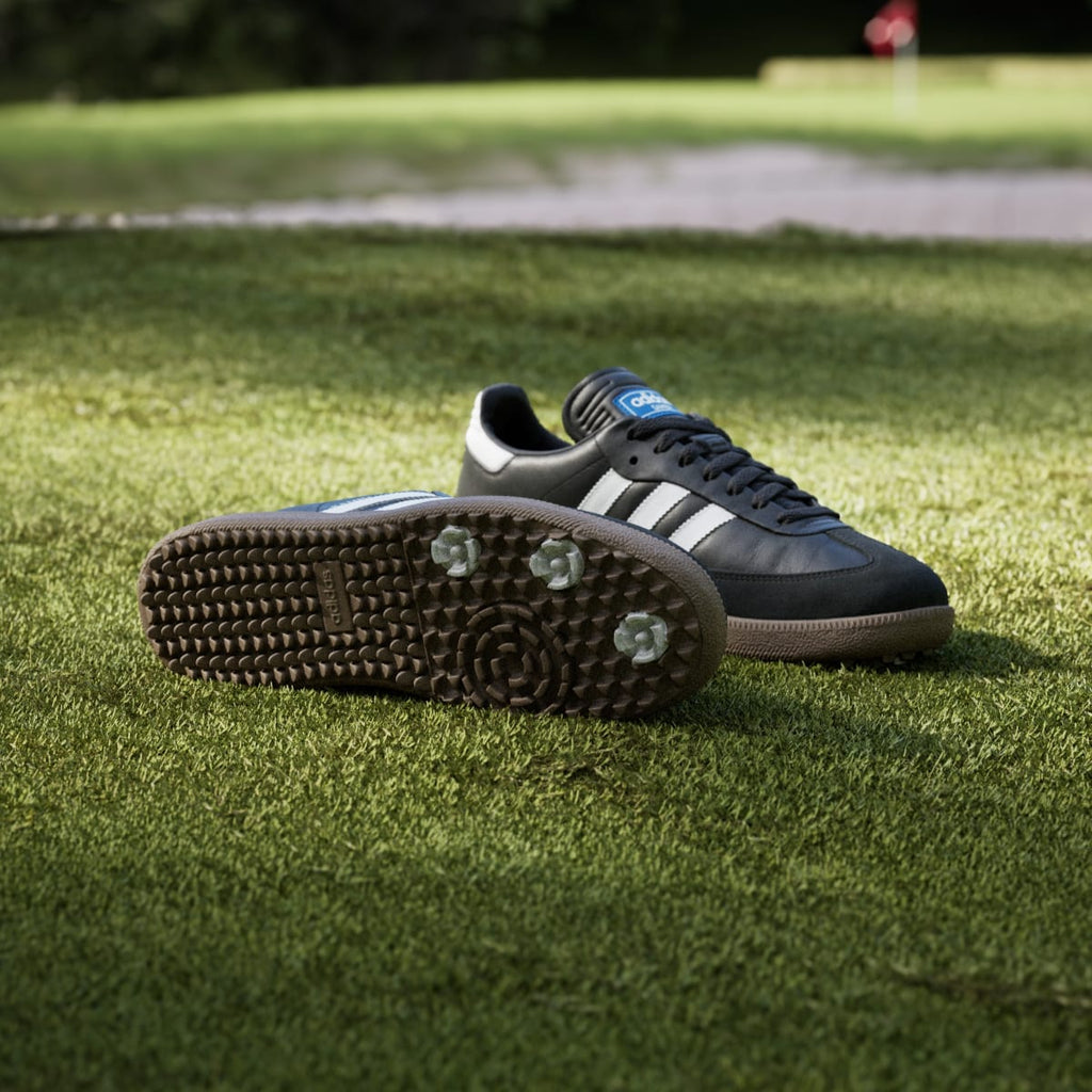 Adidas Men's Samba Spikeless Golf Shoes - Core Black / Cloud White / Gum - Image 4