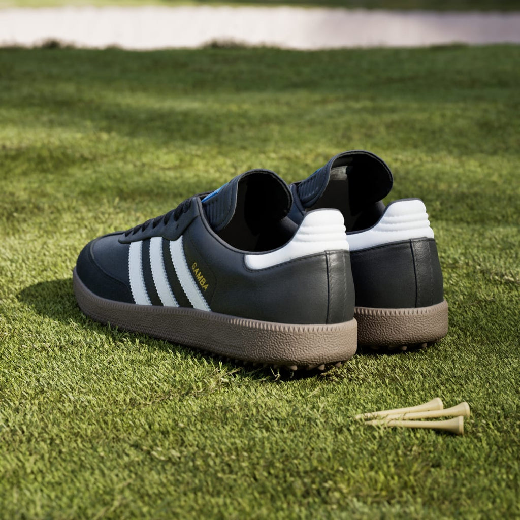 Adidas Men's Samba Spikeless Golf Shoes - Core Black / Cloud White / Gum - Image 6