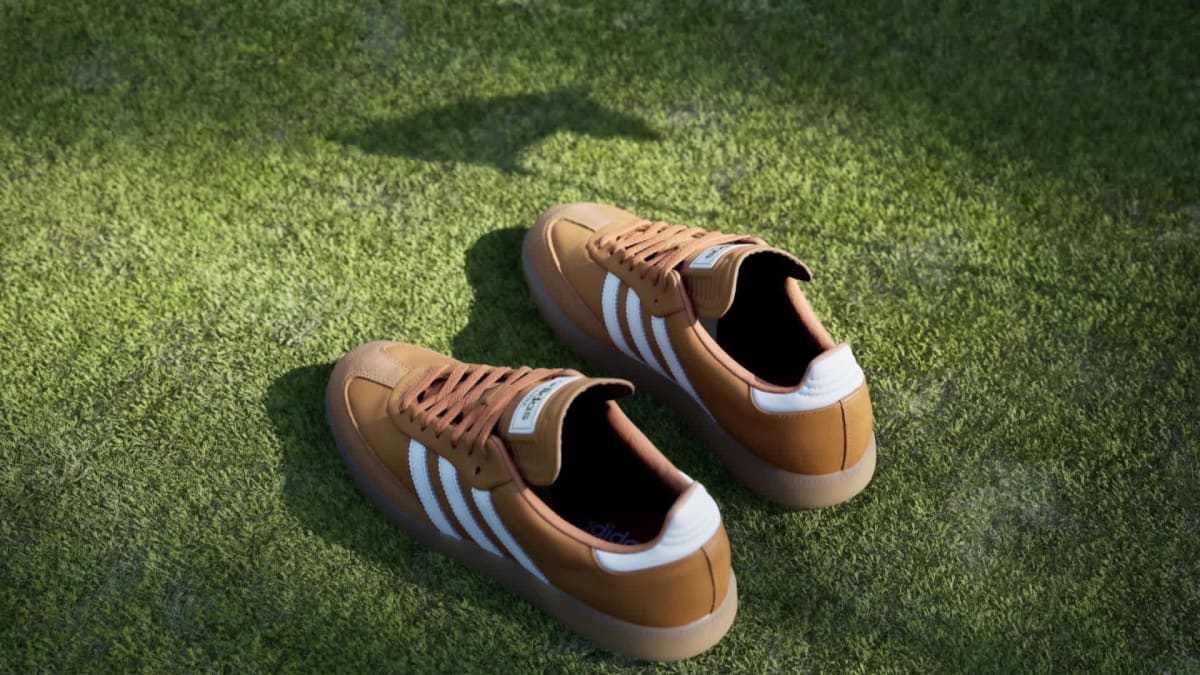 Adidas Women's Samba Spikeless Golf Shoes - Rustic Orange / Cloud White / Gum - Image 2