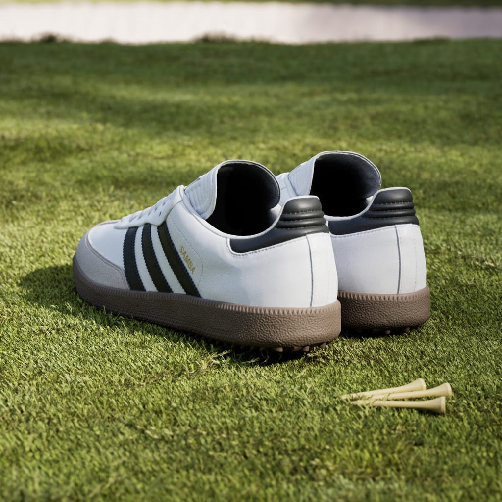 Adidas Men's Samba Spikeless Golf Shoes - Cloud White / Core Black / Gum - Image 6