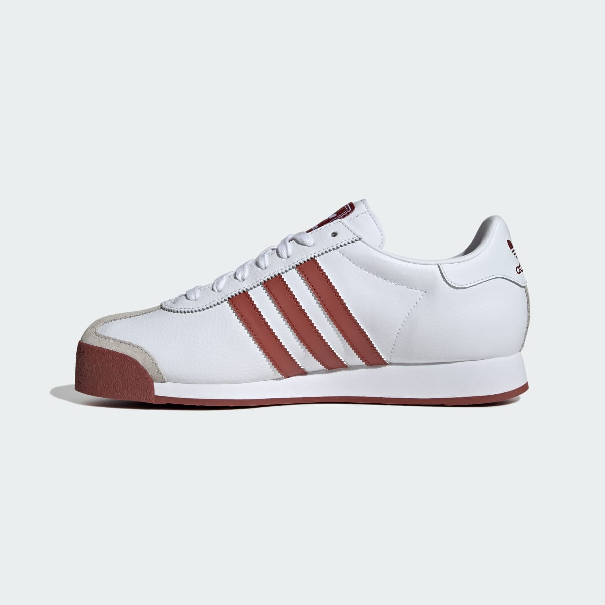 Adidas Men's Samoa Shoes - Cloud White / Preloved Ruby / Gold Metallic - Image 6
