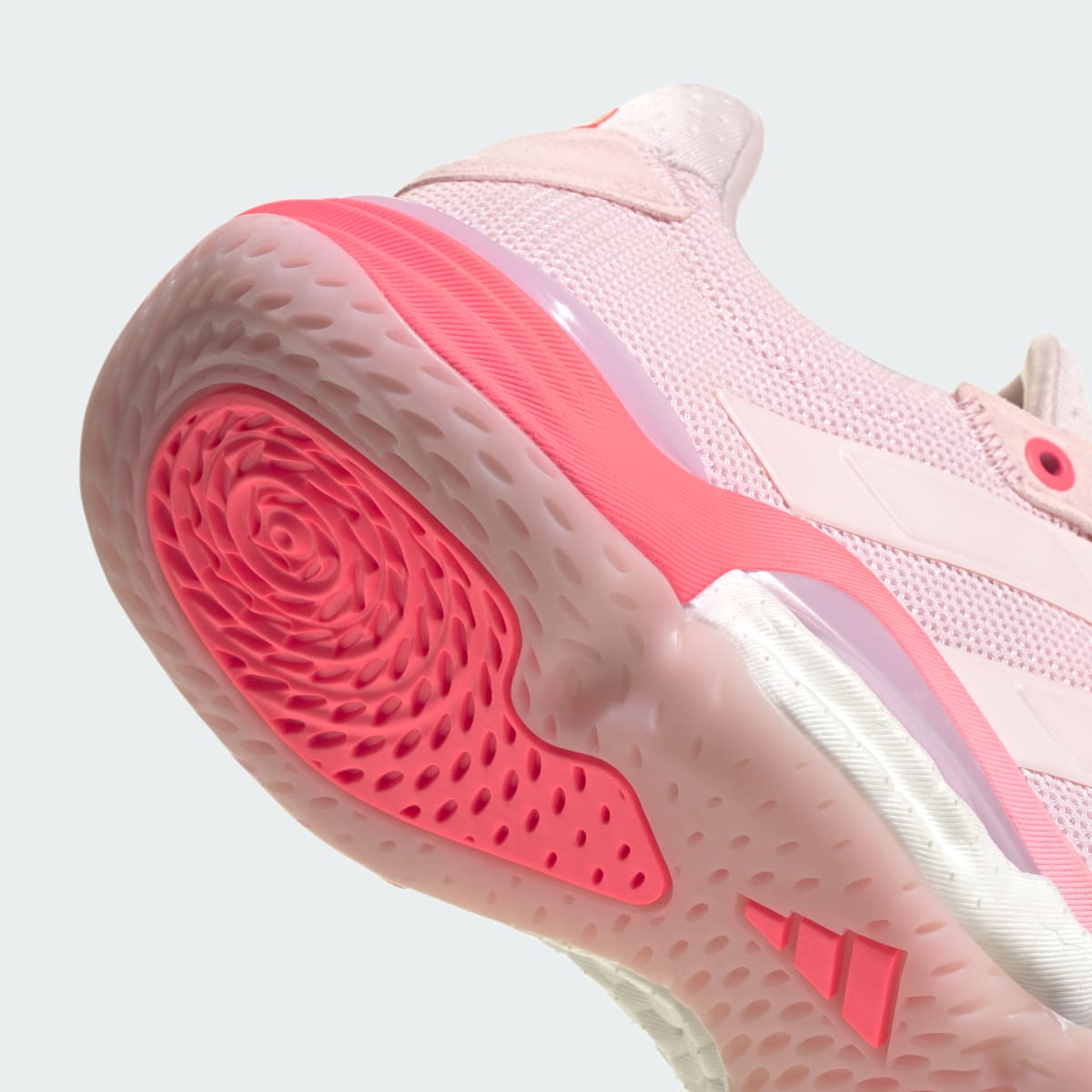 Adidas Women's Stabil 16 Indoor Shoes - Frozen Turbo / Distilled Pink / Solar Turbo - Image 8