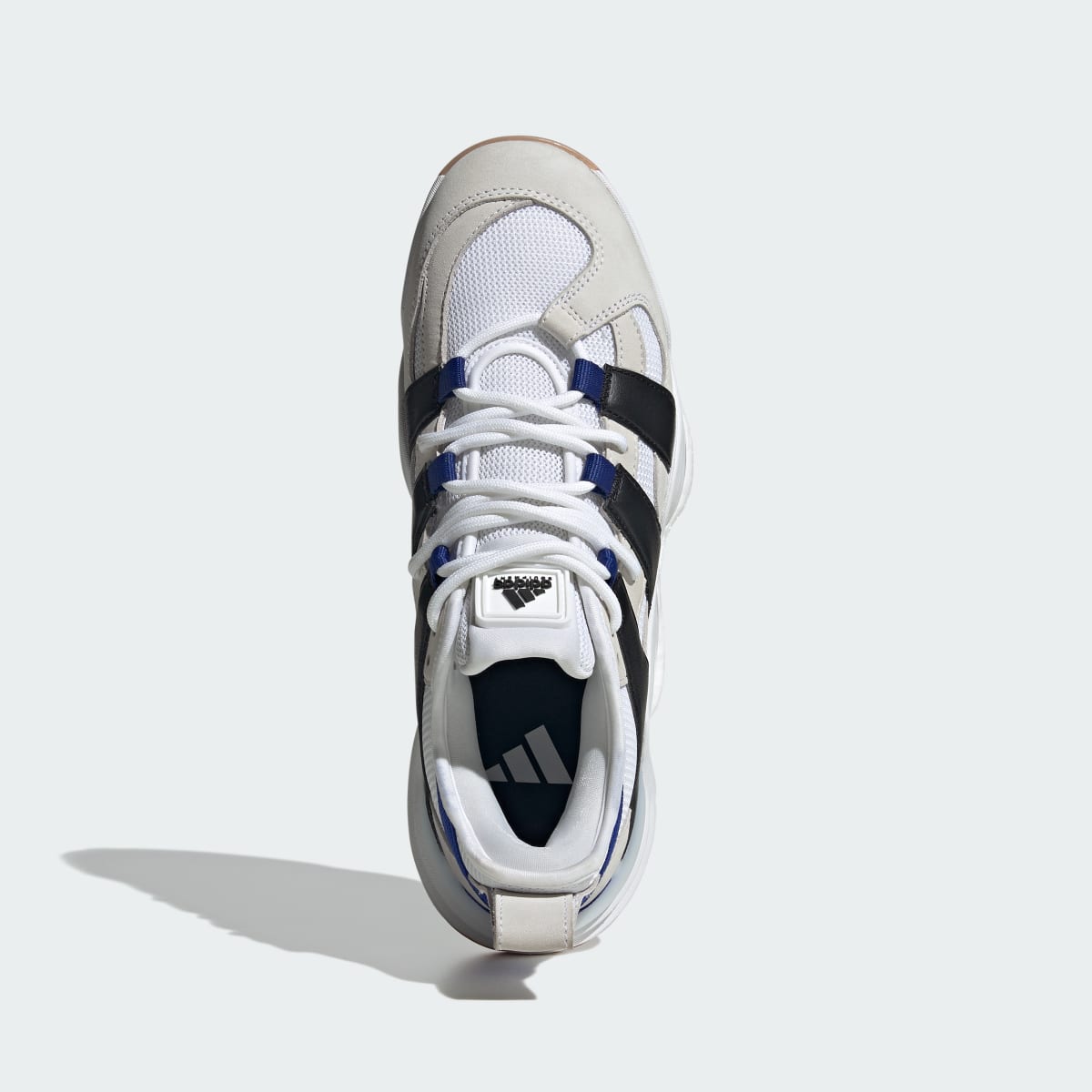 Adidas Men's Stabil Shoes - Cloud White / Core Black / Semi Lucid Blue - Image 2