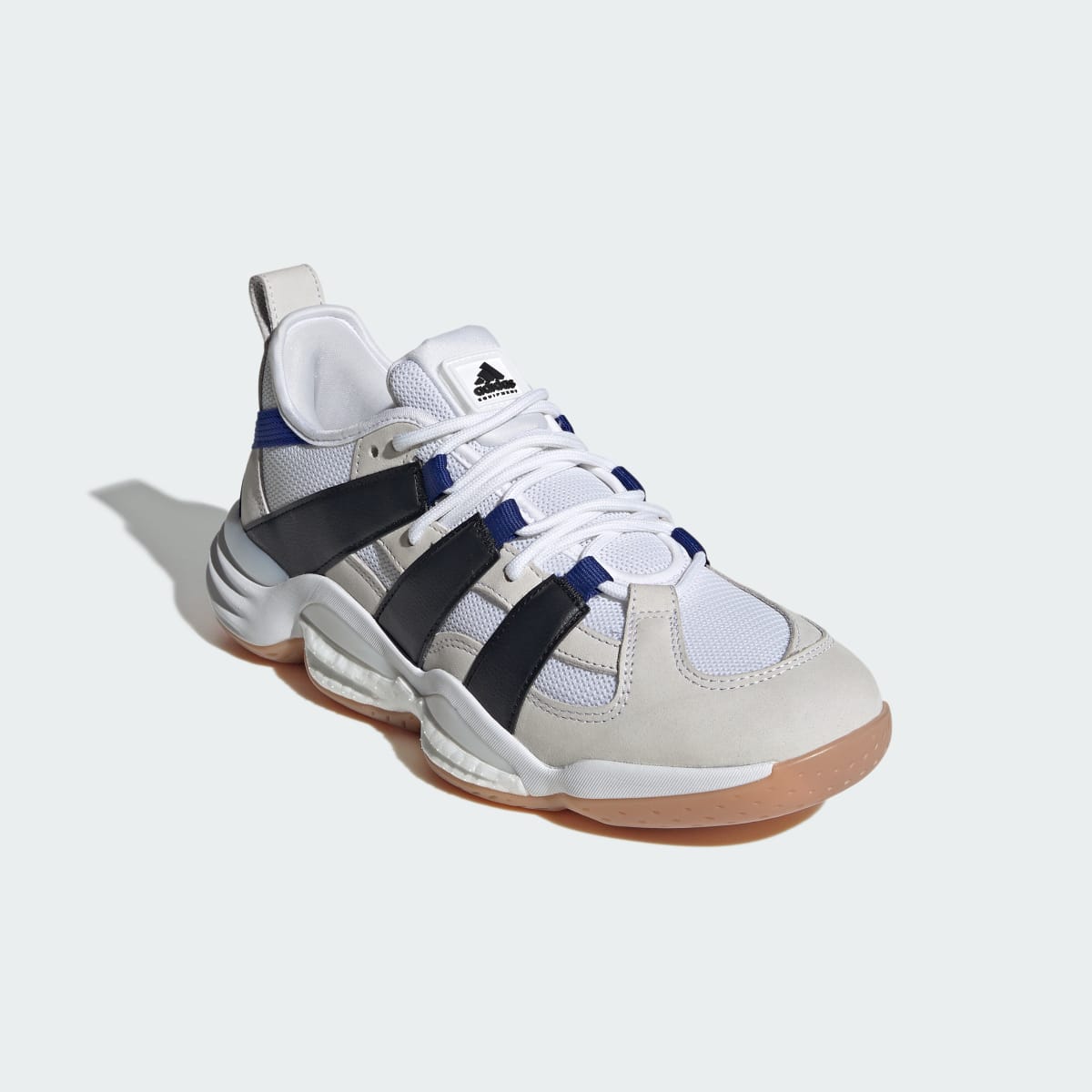 Adidas Men's Stabil Shoes - Cloud White / Core Black / Semi Lucid Blue - Image 4