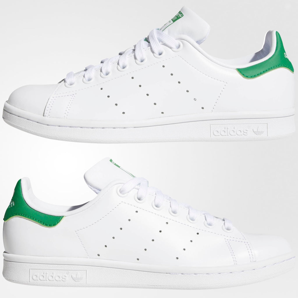Adidas Women's Stan Smith Shoes - Cloud White / Cloud White / Green - Image 8