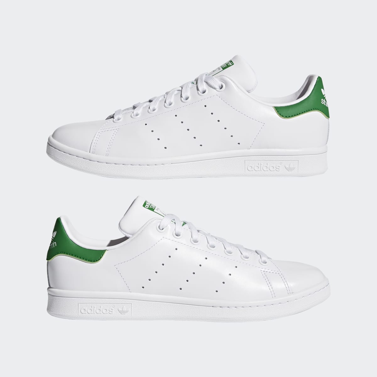 Adidas Men's Stan Smith Shoes - Cloud White / Core White / Green - Image 9
