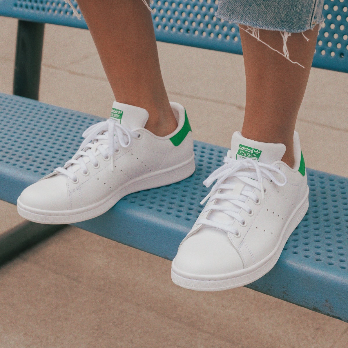 Adidas Men's Stan Smith Shoes - Cloud White / Core White / Green - Image 13