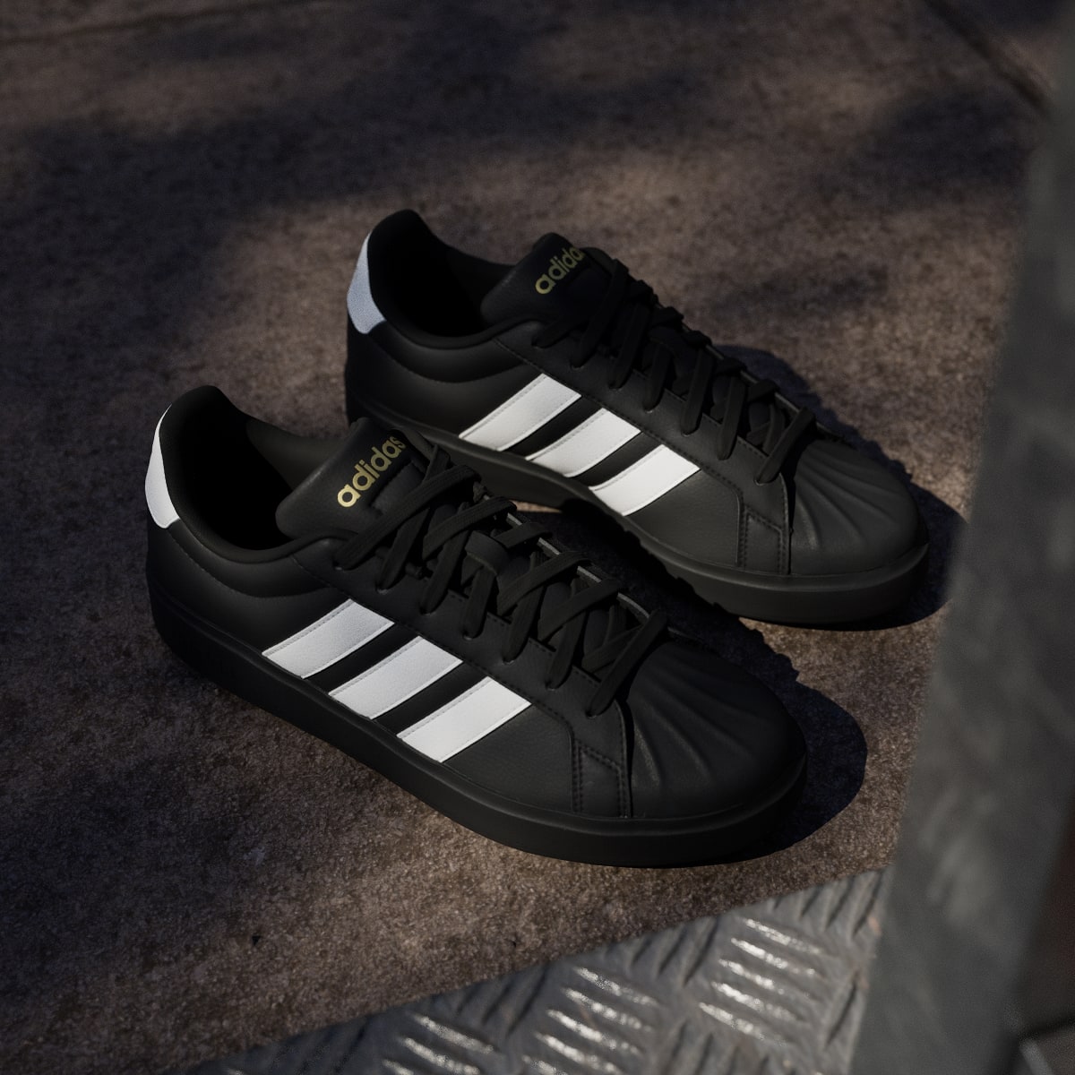 Adidas Men's Streettalk - Core Black / Cloud White / Matte Gold - Image 5