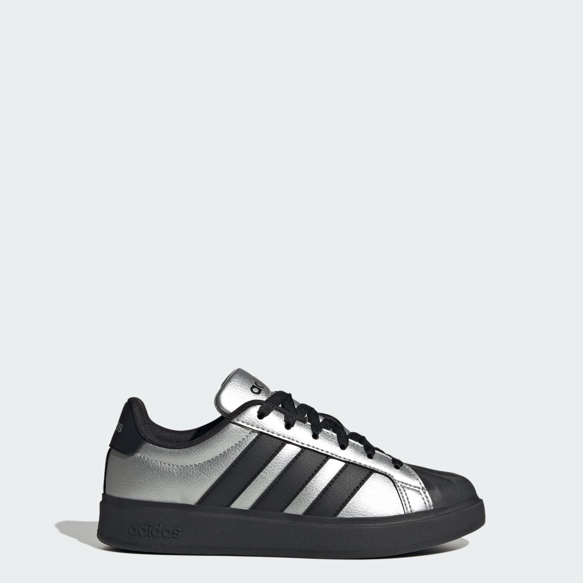 Adidas Kids' Streettalk - Silver Metallic / Core Black / Silver Metallic - Image 1