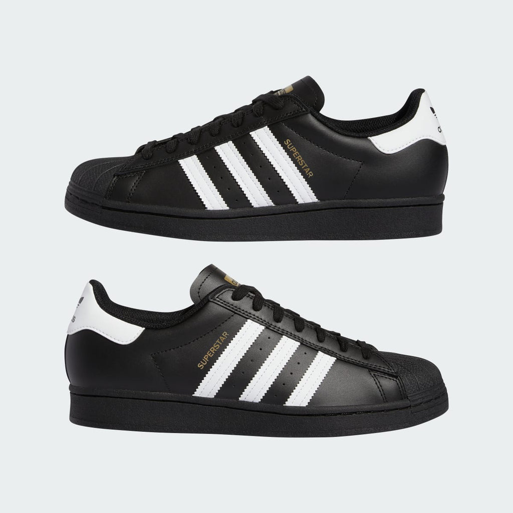 Adidas Men's Superstar ADV Shoes - Core Black / Cloud White / Cloud White - Image 7