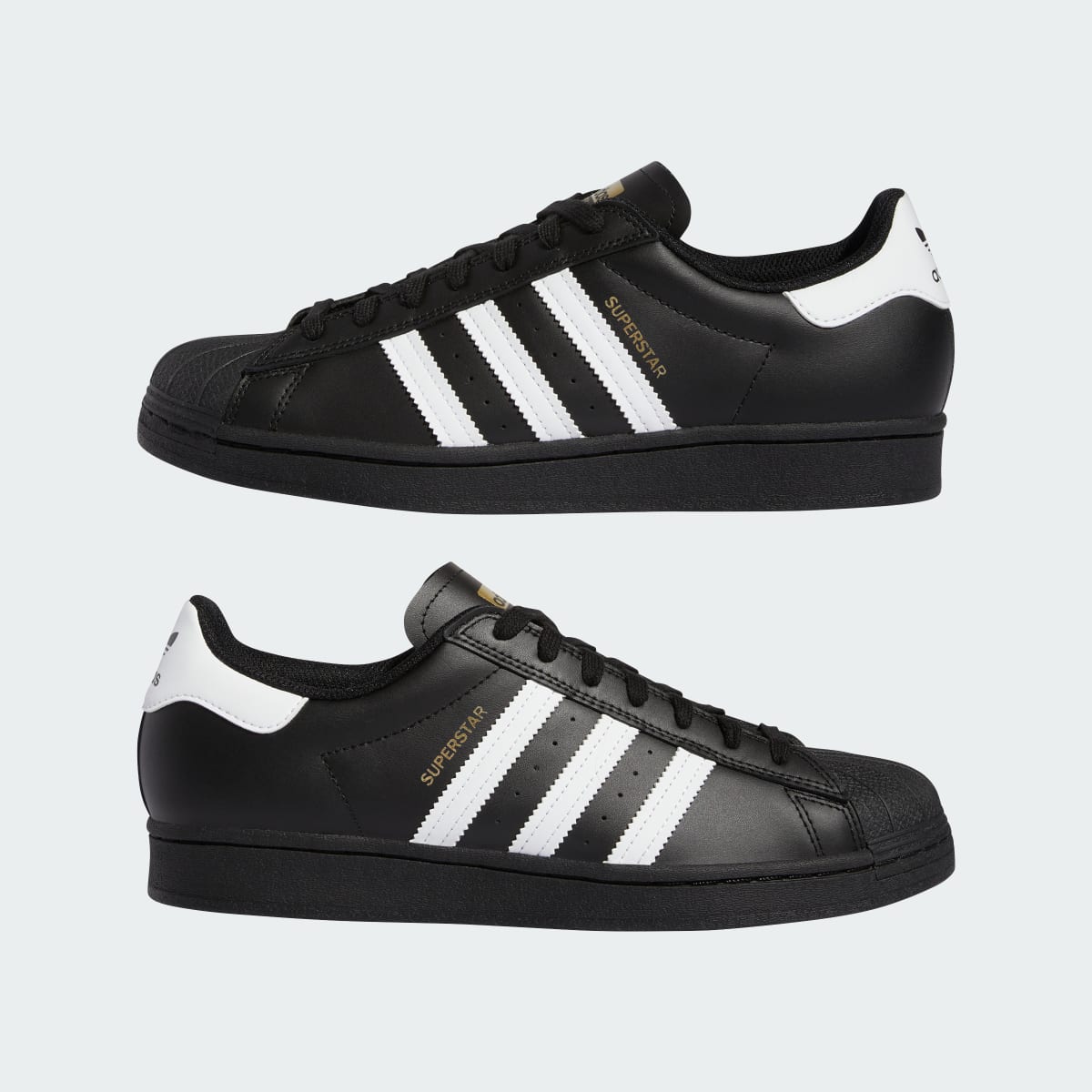 Adidas Men's Superstar ADV Shoes - Core Black / Cloud White / Cloud White - Image 7