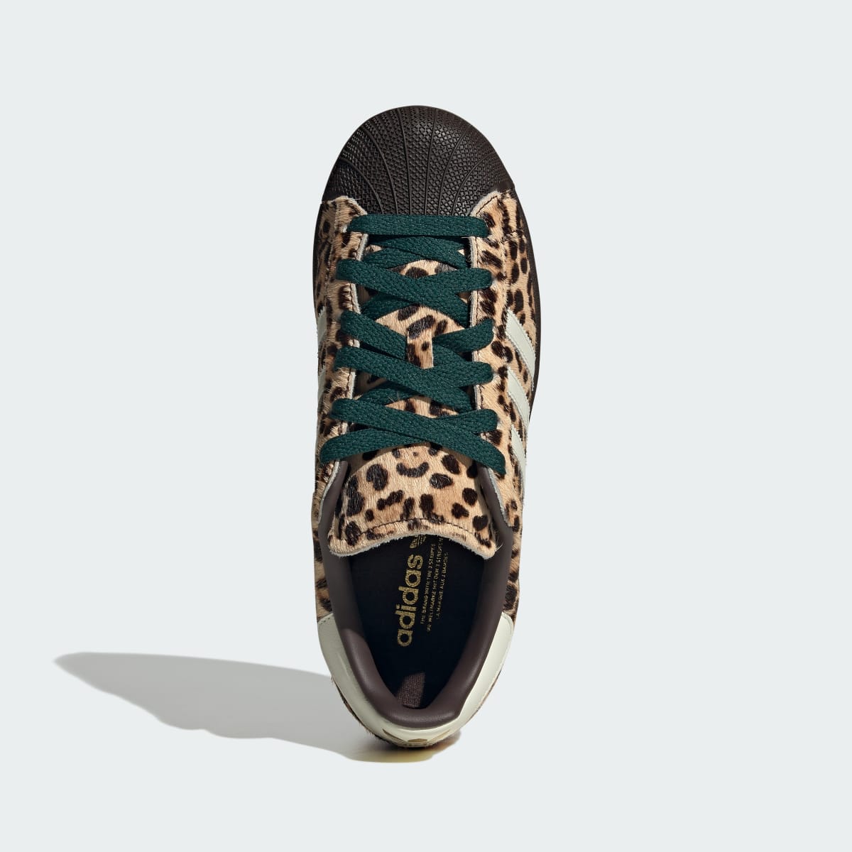 Adidas Women's Superstar II Shoes - Dark Brown / Ivory / Gold Metallic - Image 2