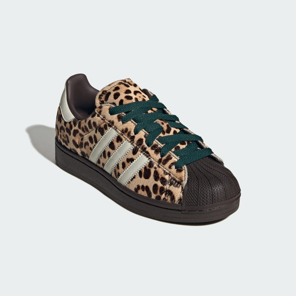 Adidas Women's Superstar II Shoes - Dark Brown / Ivory / Gold Metallic - Image 4