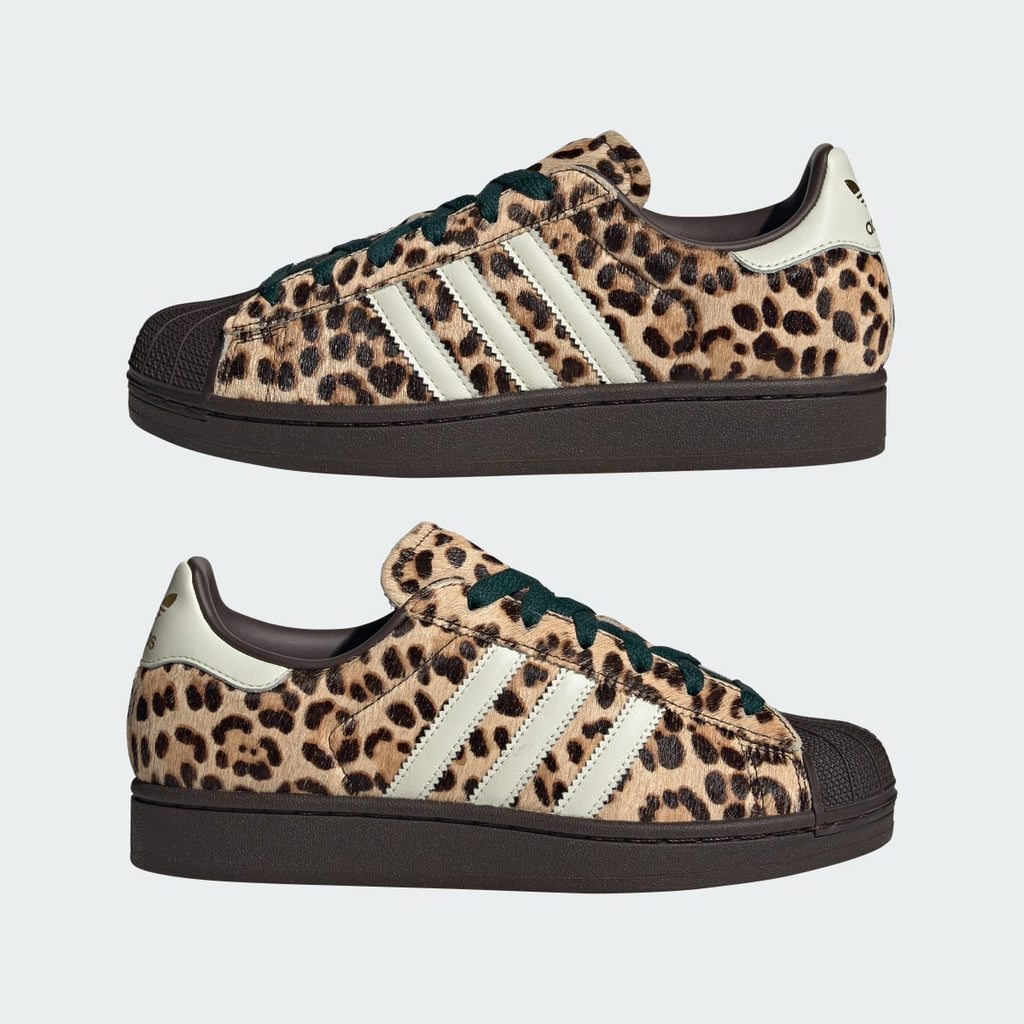Adidas Women's Superstar II Shoes - Dark Brown / Ivory / Gold Metallic - Image 7