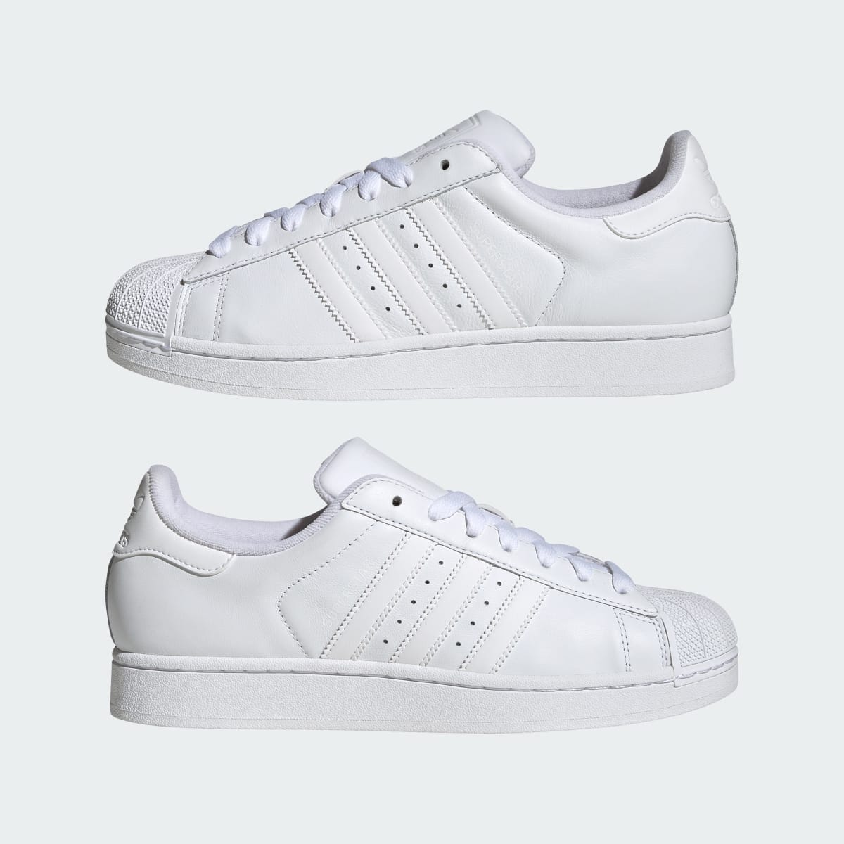 Adidas Men's Superstar II Shoes - Cloud White / Cloud White / Cloud White - Image 8