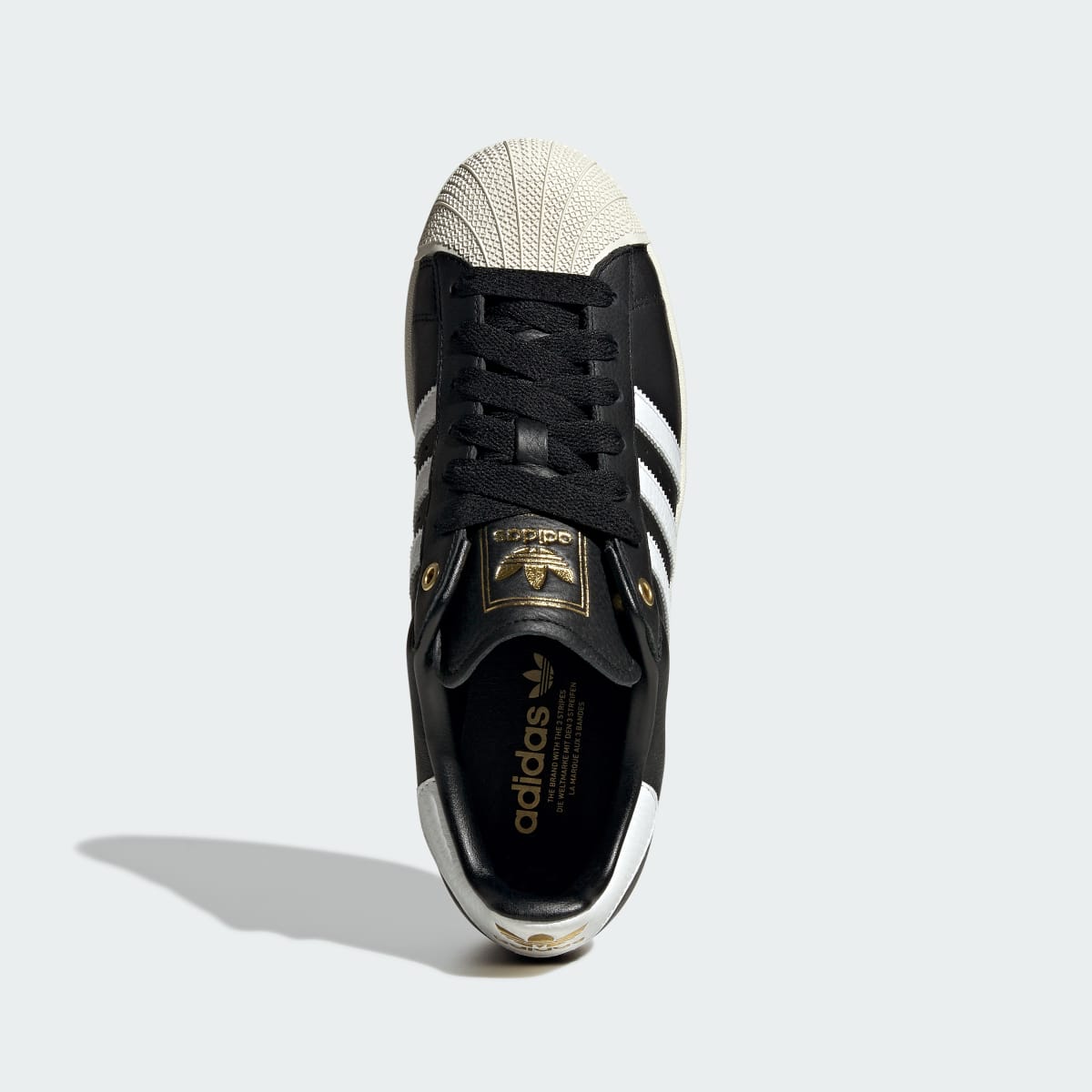 Adidas Men's Superstar II shoes - Core Black / Cloud White / Off White - Image 3