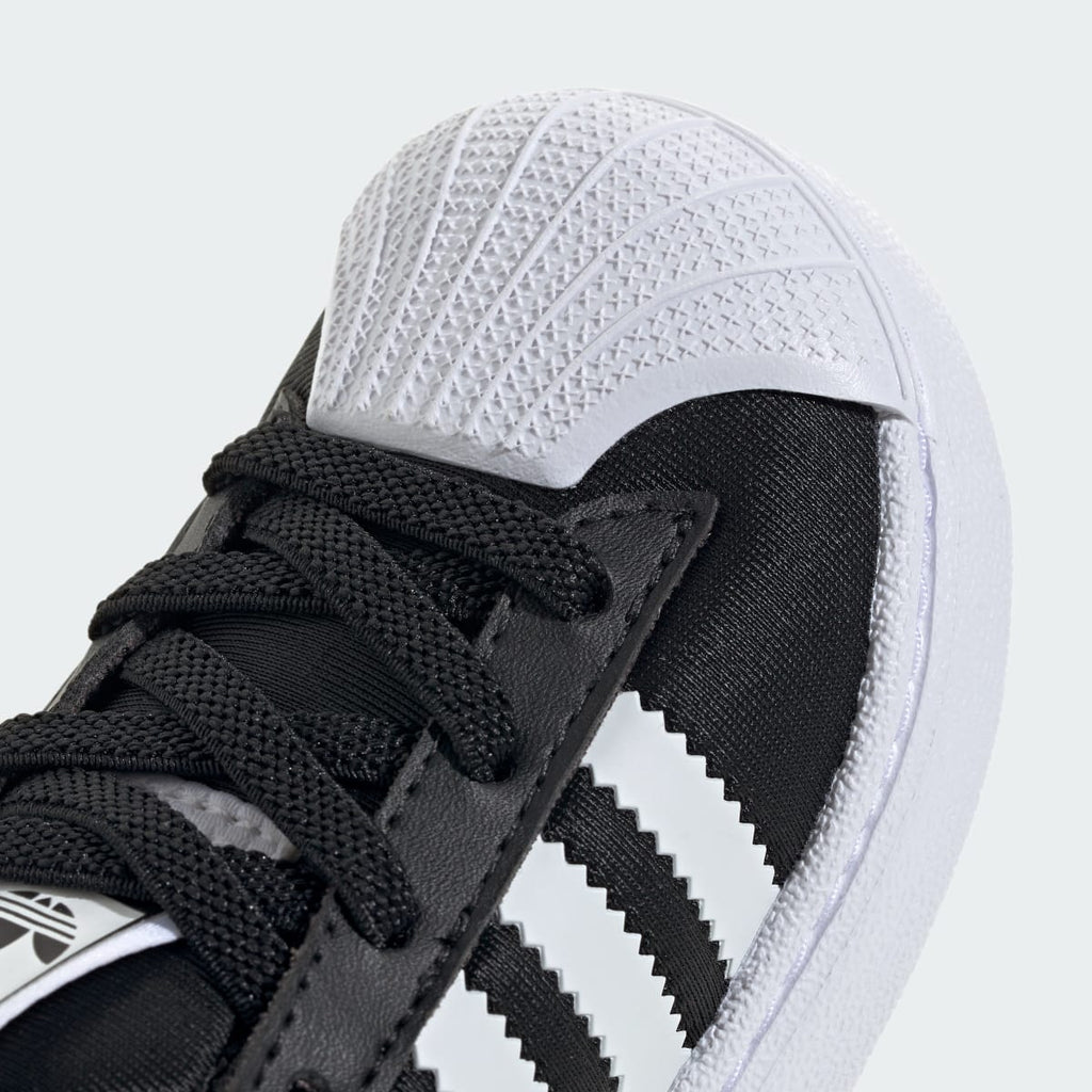Adidas Kids' Superstar Quickon Shoes - Core Black / Cloud White / Core Black - Image 9