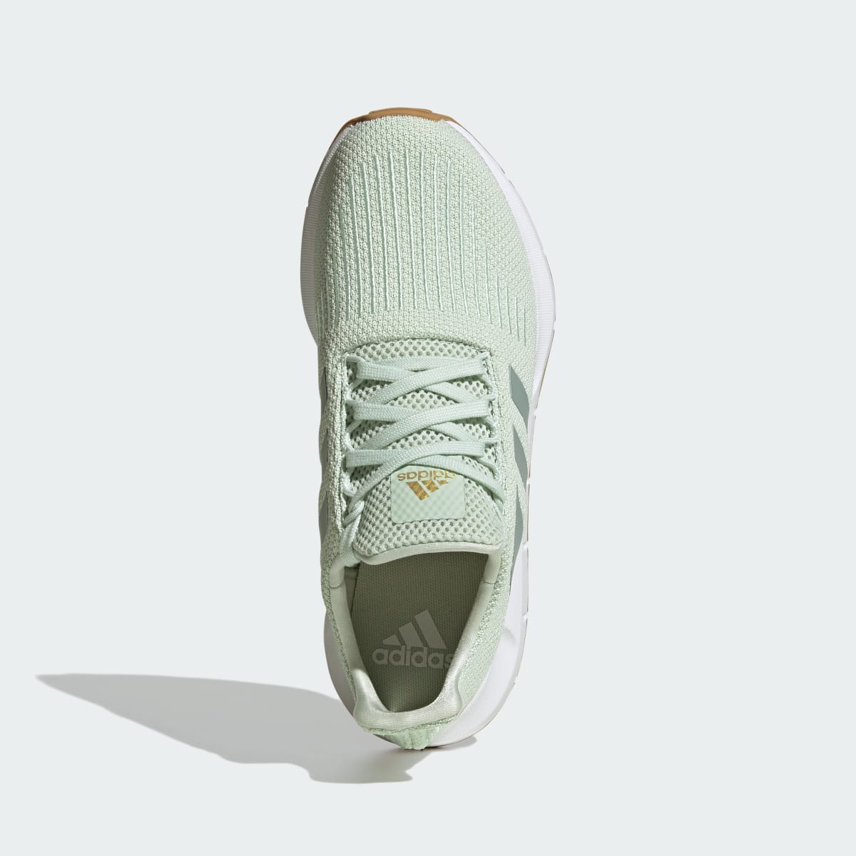 Adidas Women's Swift Run 1.0 Shoes - Linen Green / Wonder Sage / Cloud White - Image 2