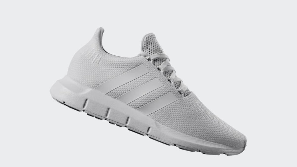Adidas Women's Swift Run 1.0 Shoes - Cloud White / Cloud White / Gold Metallic - Image 2