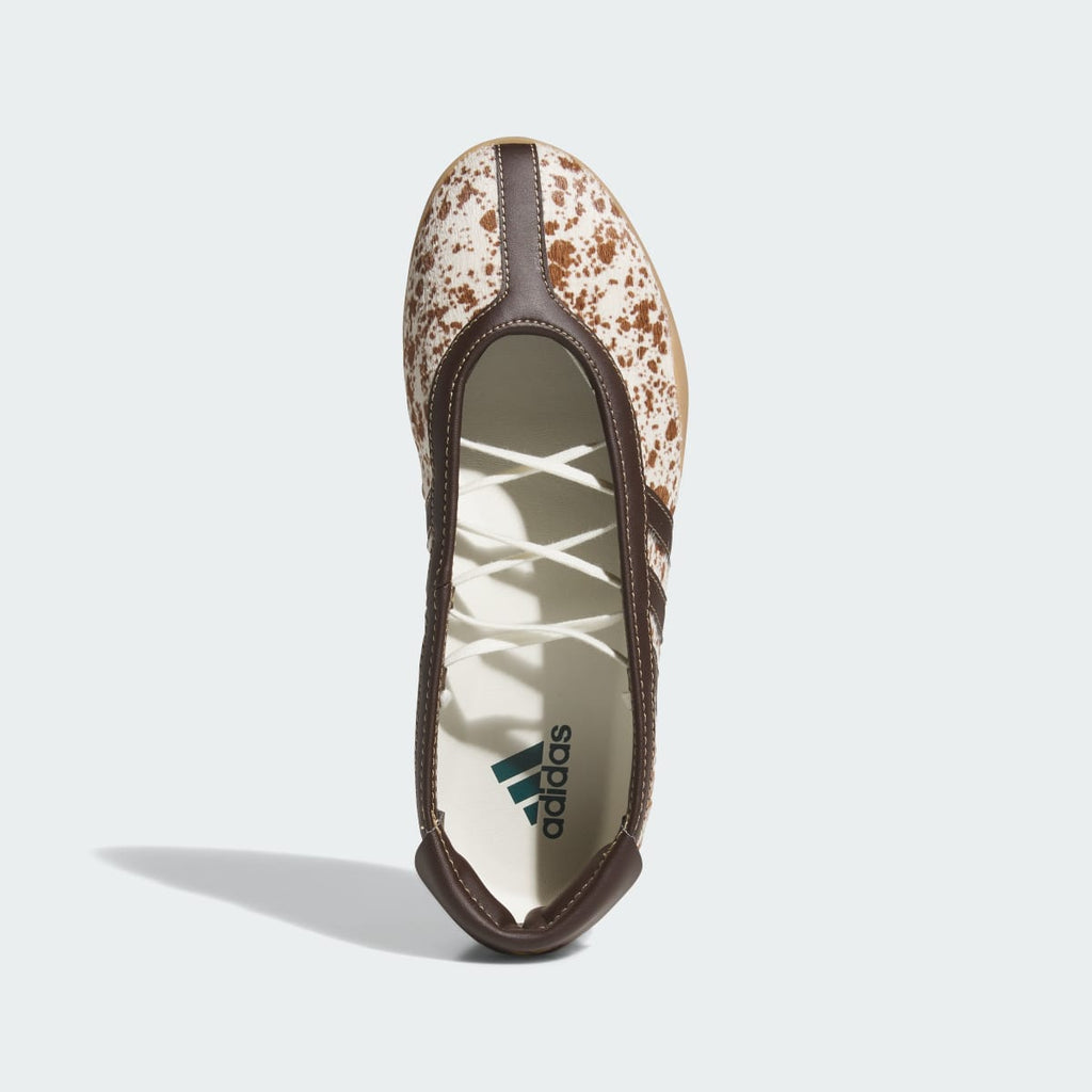 Adidas Women's TAEKWONDO MEI BALLET SHOES - Off White / Dark Brown / Gum - Image 2